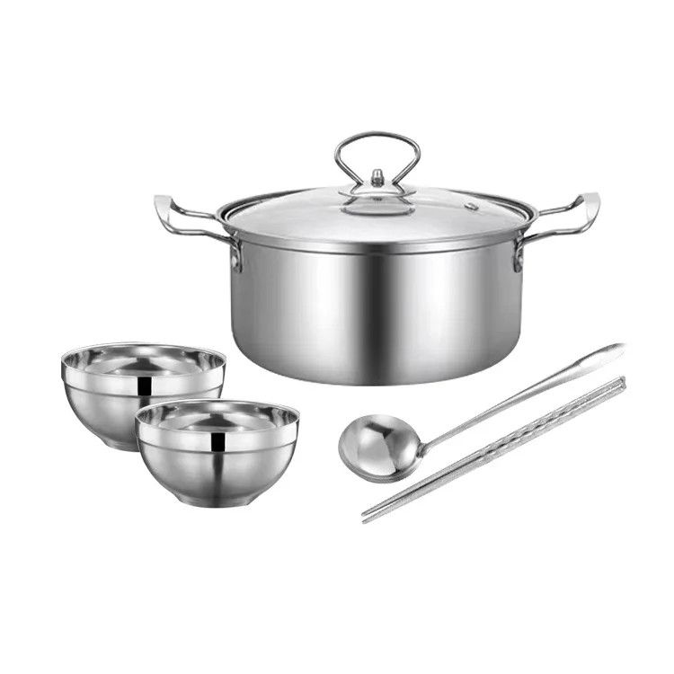 BỘ NỒI + BÁT INOX 6 MÓN